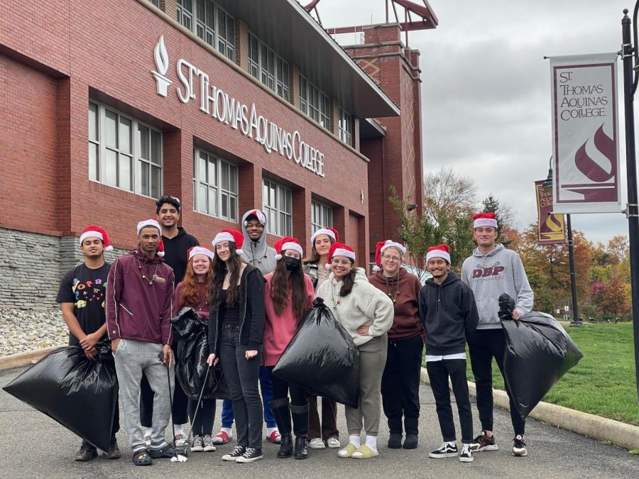 STAC Students did not just stop at helping organize #GivingTuesday for KRB, they took KRBs environmental message to heart in a cleanup effort at STAC.